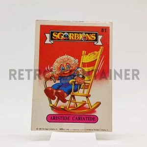 Vintage Garbage Pail Kids - SGORBIONS 1 1a Serie - 81 Aristide Cariatide - Picture 1 of 1