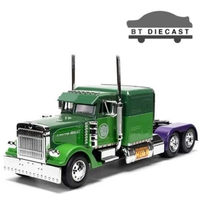 JADA MARVEL AVENGERS HULK 1992 PETERBILT 379 1:24 DIECAST MODEL CAR GREEN 35179 - Picture 1 of 4