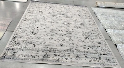 GREY / IVORY 6'-7" X 9'-2" Stained Rug, Reduced Price 1172744678 VTG430A-6 - Image 1 of 4