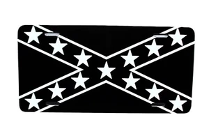 ALABAMA STATE TACTICAL FLAG WITH STARS METAL CAR NOVELTY LICENSE PLATE AUTO TAG - Picture 1 of 15
