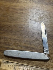 MADE IN GERMANY   METAL GENTS PEN SILVER  KNIFE    334D - Picture 1 of 3