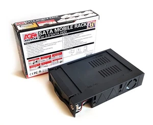 Sata Mobile Rack AGESTAR SR3P-K-1F-BK for 3.5 sata HDD - new! - Afbeelding 1 van 8