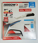Arrow - T50x Kit Staple Gun Kit - Lightweight Comfort Grip With T50 Staples New