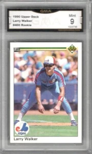 Larry Walker RC 1990 Upper Deck #466 | Calificado como nuevo 9 | Montreal Expos - Imagen 1 de 1