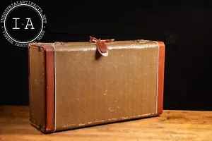 Vintage Tweed Hardshell Suitcase - Picture 1 of 7