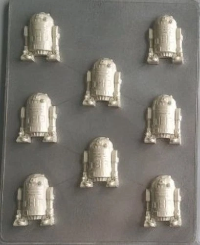 MOLDES DE CARAMELO DE CHOCOLATE BOCADOS DE TRUFA ANDROID HÁGALO USTED MISMO FAVOR DE FIESTA FAVORES STAR WARS Foto 1 de 1