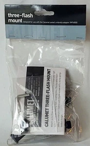 CALUMET THREE FLASH MOUNT to use with CALUMET UMBRELLA ADAPTER! NEW CONDITION! - Picture 1 of 2