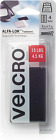 VELCRO Brand ALFA-LOK Fasteners with Snap-Lock Technology 3 X 1" Strips, 4 Set