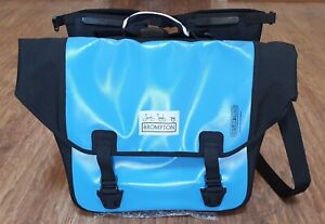 Brompton Ortlieb Bag Blue Complete with Shoulder Strap & Detachable Bags