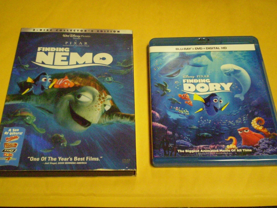 (2) Disney Pixar Finding Nemo Blu-Ray/DVD Lot: Finding Nemo & Dory    Both!! - Image 1 of 1