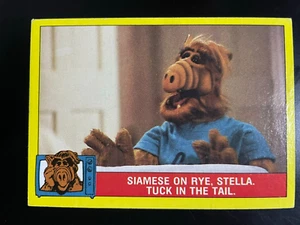 ALF 1987 Topps Picture Card Series #25 Siamese on Rye, Stella. Tuck in the Tail. - Picture 1 of 2