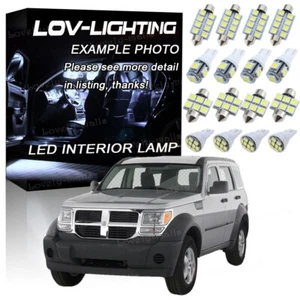 For 2008 2009 2010 2011 Dodge Nitro LED Light Interior Package Kit 6K WHITE 8PCS - Picture 1 of 12