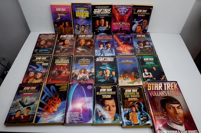 x23 Star Trek novels Book Vintage Weinstein Hambly David 1980-90's Collect USA - image 1 of 4