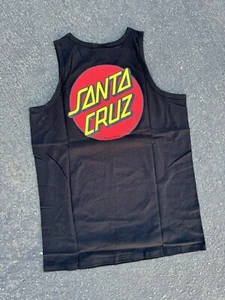 Santa Cruz Classic Dot "Tank" Top Skateboard Negro Nuevo Talla MEDIANO - Imagen 1 de 3