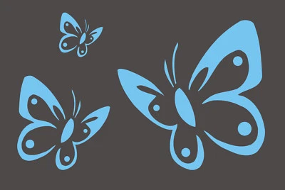 Schmetterlinge XXL - Wandschablone Malerschablone Kinder Schablone Kindermotive  - Bild 1 von 2