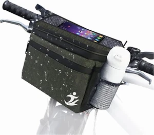 Bike Basket Front Bag Transparent Touch Screen Bike Ride Bags With Shoulde Strap - Picture 1 of 11