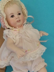 5” Maree Massey Limited Porcelain Artist Doll Painted Face Toddler Baby Pink  - Picture 1 of 6