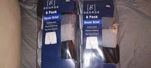 2 George Herren 6er Pack Boxershorts Gr. 3XL Mehrfarbig Unterwäsche NEU - Bild 1 von 5