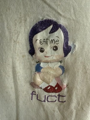 Camisa De Colección Años 90 Fuct Para Hombres L Beige Patín Puntada Única Patinador Envejecido Rara Foto 1 de 4