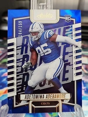 2023 Panini Absolute Rookies Adetomiwa Adebawore #194 Blue Diamonds /199 (RC) - Image 1 of 2