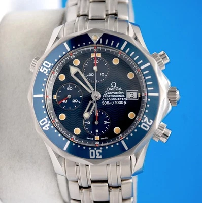 Mens Omega Seamaster Professional Chronograph watch - Blue Dial & Bezel 2599.80 - Image 1 of 4