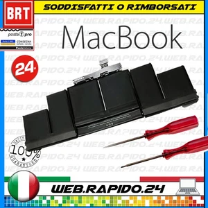 BATTERIA APPLE MACBOOK PRO 15" RETINA A1417 A1398 8460mAh (FINE 2012 META' 2013) - Foto 1 di 1