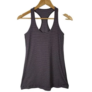 Lululemon Striped Racerback Tank Top Athletic Workout Fitness Women - Bild 1 von 3