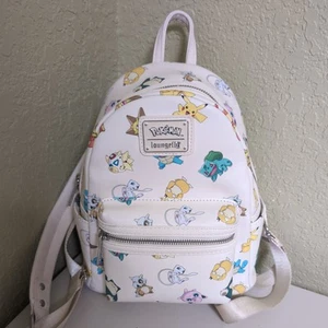 Loungefly Mini Rucksack Pokemon Gen 1 Allover Print Neu mit Etikett - Bild 1 von 13