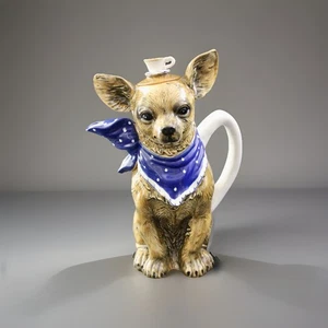 Blue Sky Clayworks 'Heather Goldminc' Chihuahua Teekanne Tee mit Diddy Dog - Bild 1 von 11