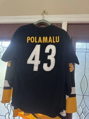 Pittsburgh Steelers 2010 Troy Polamula Shirt Size M — 第 1/2 张图片