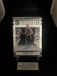 2016-17 Panini Donruss Optic Dominator Auto Jeremy Lin #97/99 - Bild 1 von 2