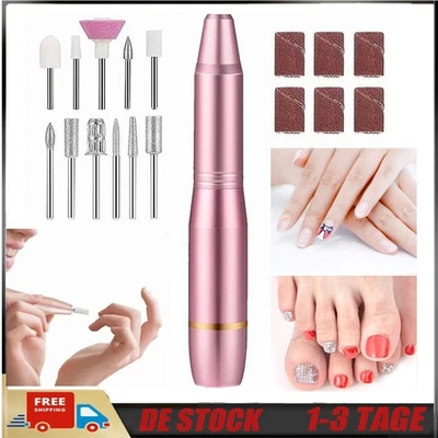 Profi Maniküre Pediküre Nagelfräser Fräser Set Elektrische Nagelschleifer Set - Bild 1 von 4