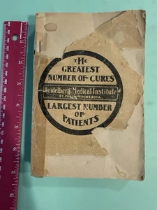 Heidelberg Medical Institute St Paul MN Quack Medicine 1900’s Cures Book - Picture 1 of 8