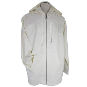 Fenty Puma By Rihanna Fleece Hoody Coat Jacket White Size Large Cotton - Picture 1 of 6