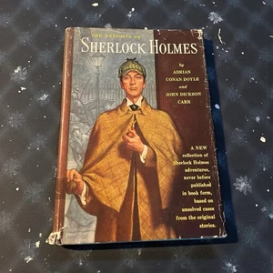 The Exploits of Sherlock Holmes Adrian C Doyle John Carr VTG 1954 HC DJ - Foto 1 di 8