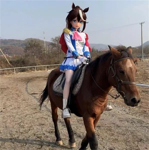Anime Umamusume: Pretty Derby Tokai Teio Cosplay Kopfschmuck Halloween Helm Requisite - Bild 1 von 5