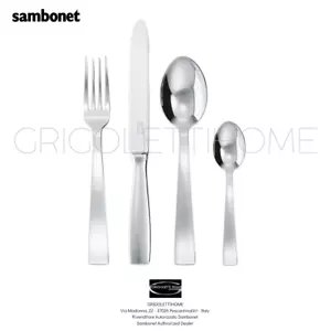 Sambonet - Gio Bridges Monoblock Steel Mirror - Cutlery 24 pieces 6 people - Picture 1 of 8