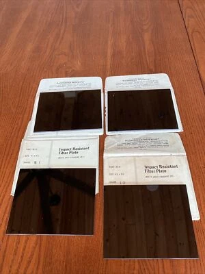 4 ударопрочные фильтрующие пластины 4 1/2 дюйма x 5 1/4 дюйма абажур 10 Jackson Sellstrom шлем - Изображение 1 из 4