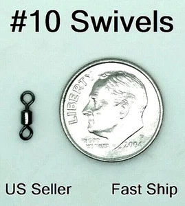 40 Premium #10 Vorfach kleine Mini Rollwirbel Fliegenfische oder Finesse + KOSTENLOSER VERSAND - Bild 1 von 6