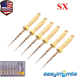 Dental Endo Rotary Files SX Root Canal Treatment NITI Curved Canal Tips 19MM 6Pc - Picture 1 of 3