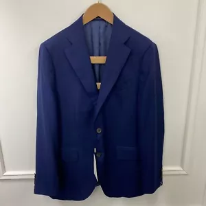 Blazer La Spalla Vitale Barberis Azul De Lana Para Hombre Talla EU50 UK/US40 - Imagen 1 de 9