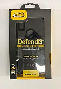 OtterBox iPhone Xs AND iPhone X Defender Series Case - BLACK, rugged & durable,