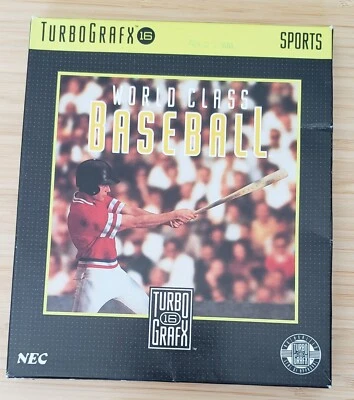 World Class Baseball Turbo Grafx 16 Complete with box. Great Condition - Image 1 of 4
