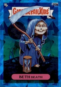 2021 Garbage Pail Kids Chrome SAPPHIRE Series Beth DEATH #95b - Picture 1 of 2