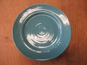Plato de cena con borde verde azulado cajón y barril 10 anillos de 3/4" 1 ea 5 disponibles - Imagen 1 de 3