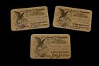 3 VISITORS PASSES FROM THE 87th U.S. CONGRESS 1962 SIGNED BY ELMER J HOFFMAN