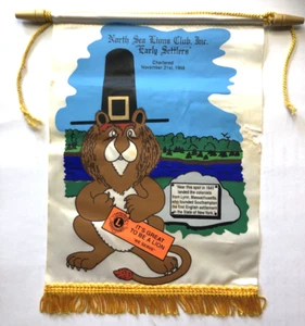 Bandera Internacional Bandera Club de Leones del Mar del Norte-Primeros Colonos de Colección - Imagen 1 de 7