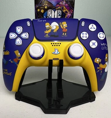 The Simpsons - Homer & Bart Simpson - RGB LED - Custom Controller For PS5 Or PC - Image 1 of 4