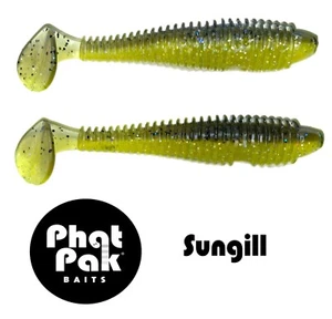 Señuelo de pesca para lubina de plástico suave estilo Keitech cebo de baño cola de remo estilo 3,3" 20 acanaladas - Imagen 1 de 32