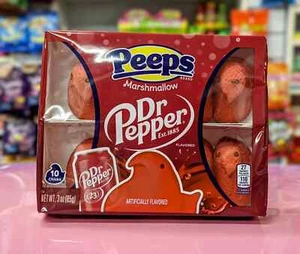 1 Pack of 10 Dr Pepper Peeps Marshmallow Chicks (USA Import) - Picture 1 of 1